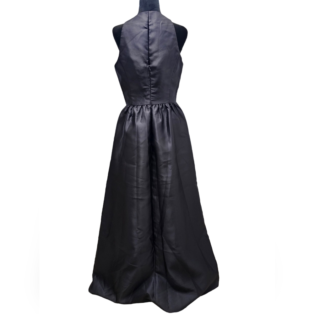 Alfred Sung Keyhole Back Satin Maxi Dress Sample 10 - Picture 5 of 10